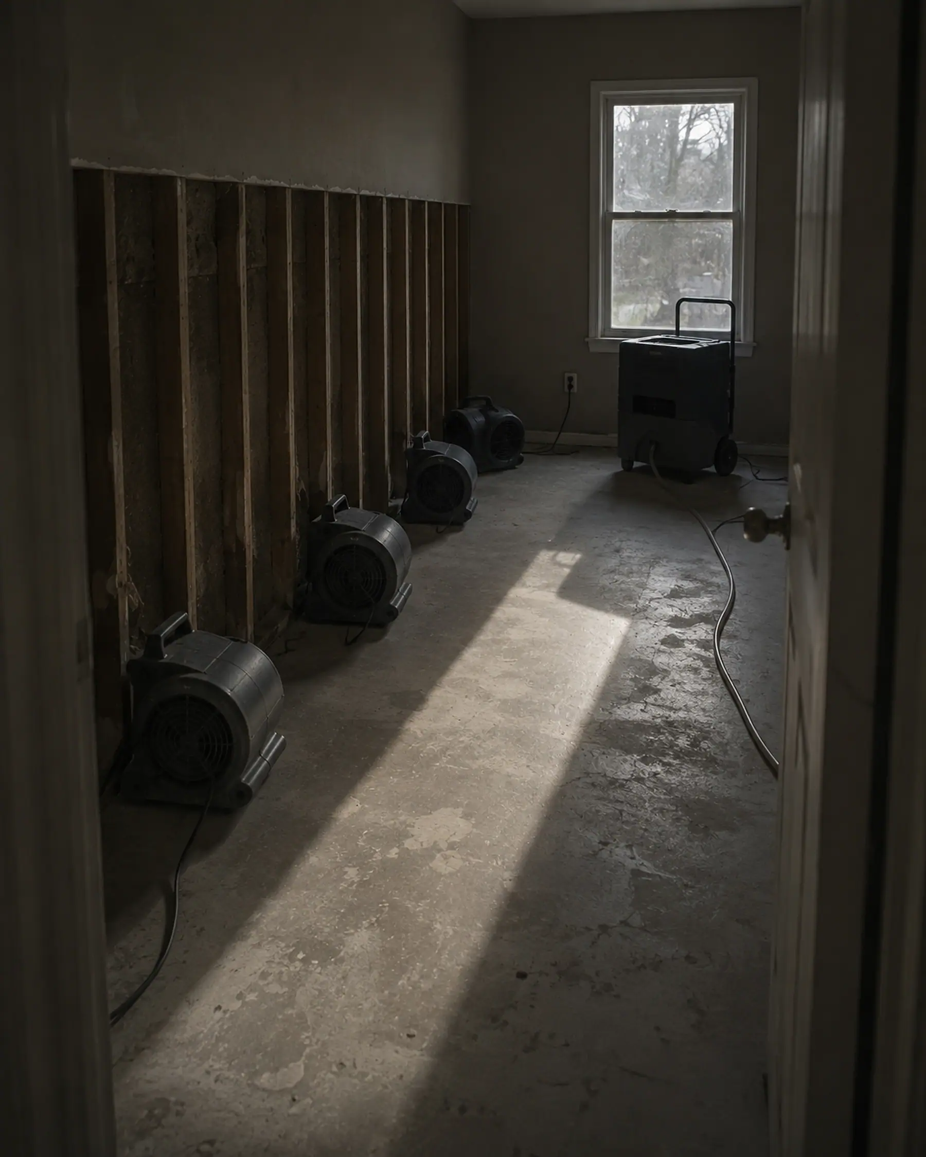 Property restoration photograph